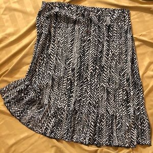 Black and white skirt